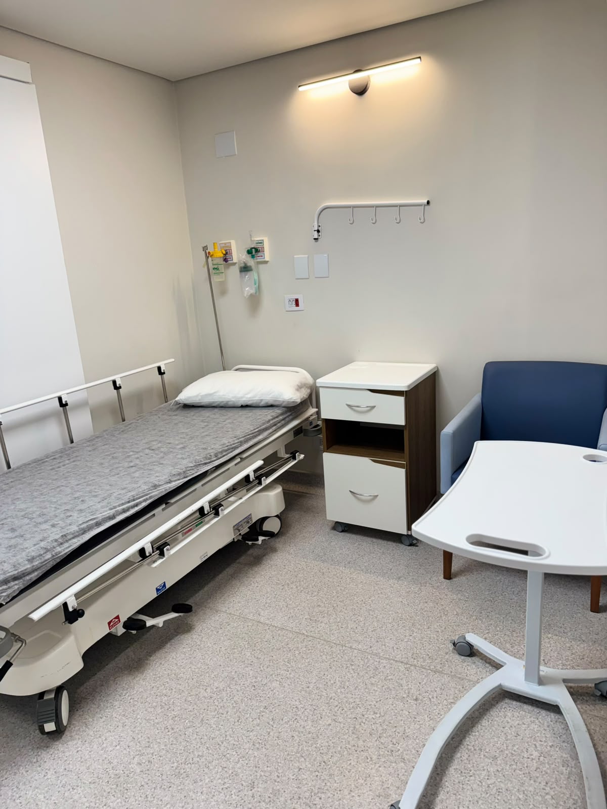 Recuperação — Leitos individuais para o pós-procedimento